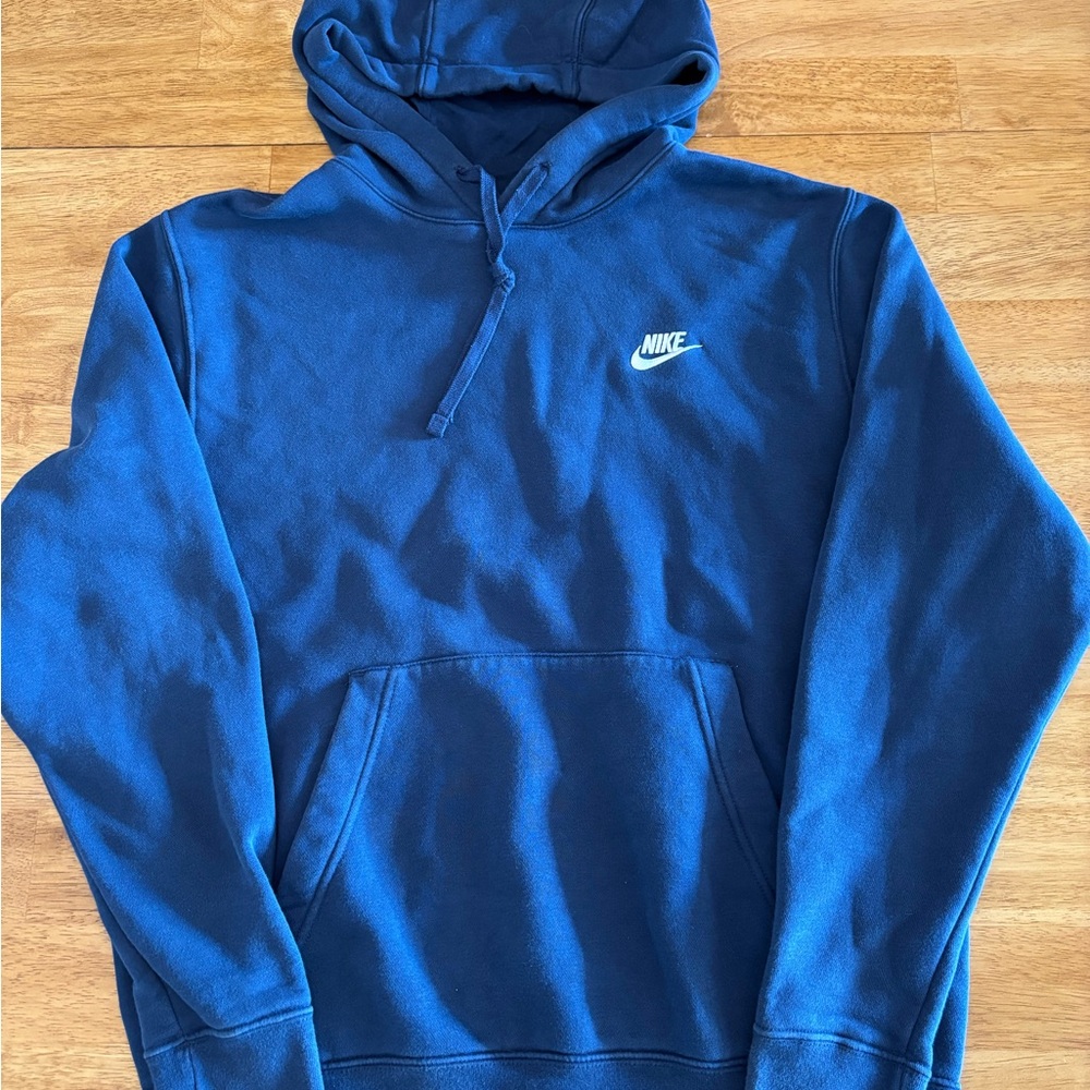 Nike Blue Sweatshirt with Iconic Swoosh